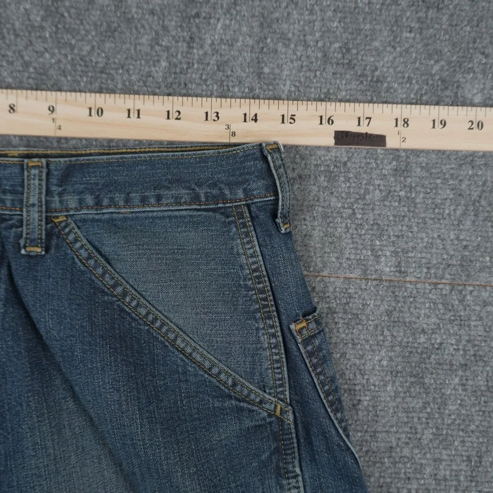 Nautica Jeans Company Carpenter BAGGY Pants Mens 30x32 Denim Utility Hammer Loop
